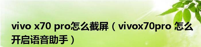 探索vivo语音助手唤醒的全新方式（让声音唤醒你的vivo手机，重塑智能交互体验）